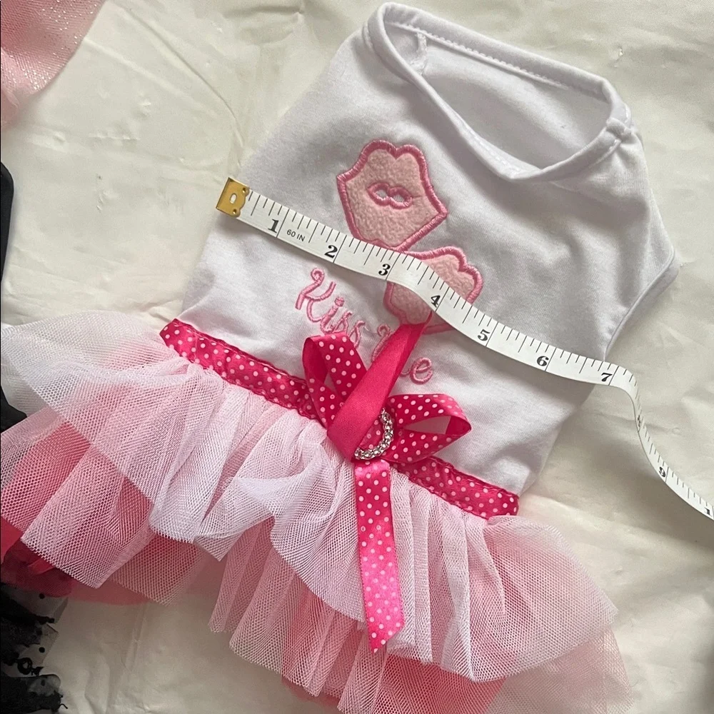 SHEIN Pink and Black Dog Dresses